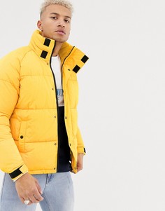 Ярко-желтая дутая куртка River Island - Желтый