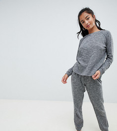 Комплект из свитшота и джоггеров ASOS DESIGN Lounge Petite - Серый