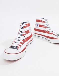 Высокие кеды с принтом Converse Chuck Taylor All Star M8437C - Красный