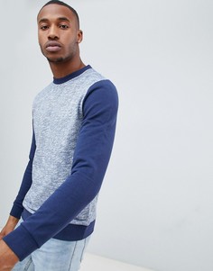 Свитшот с контрастными рукавами ASOS DESIGN - Темно-синий