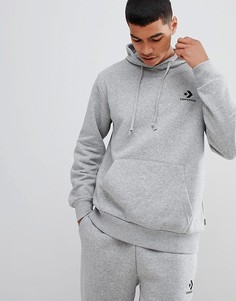 Худи серого цвета с логотипом Converse 10008814-A03 - Серый