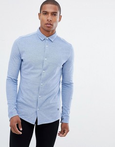 Трикотажная рубашка Jack and Jones Premium - Синий