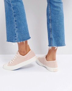 Розовые замшевые кроссовки Converse Jack Purcell - Розовый