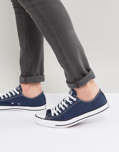 Темно-синие кеды Converse All Star ox m9697 - Темно-синий