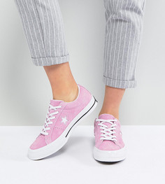 Розовые замшевые кеды Converse One Star Ox - Розовый