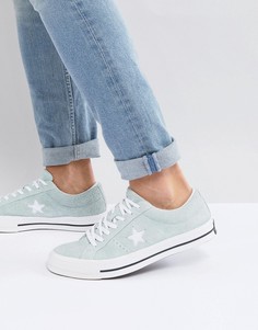 Зеленые кеды Converse One Star Ox 159493C - Зеленый