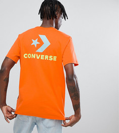 Оранжевая футболка с принтом на спине Converse эксклюзивно для ASOS - Оранжевый