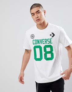 Белая футболка Converse Basketball Theme 10006226-A01 - Белый