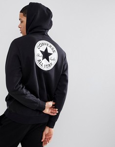 Худи черного цвета с логотипом Converse 10006680-A02 - Черный