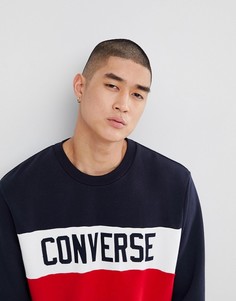 Свитшот колор блок Converse 10005834-A03 - Красный