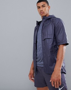 Фиолетовая куртка без рукавов с принтом Just Do It Nike Running 928491-081 - Фиолетовый
