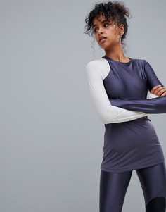 Синий топ с длинными рукавами Nike Pro Hypercool - Синий