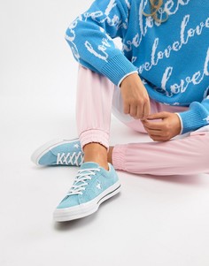 Замшевые кроссовки Converse One Star - Синий