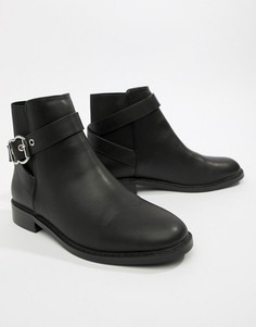 Ботильоны с пряжкой ASOS DESIGN Abena - Черный