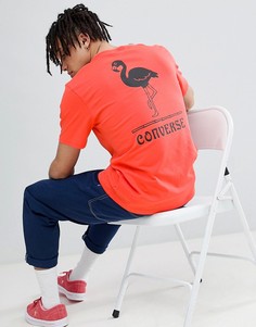 Красная футболка с принтом на спине Converse 10007541-A05 - Красный