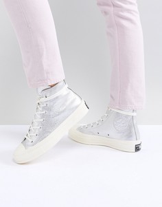 Высокие серебристые кроссовки Converse Chuck 70 - Серебряный