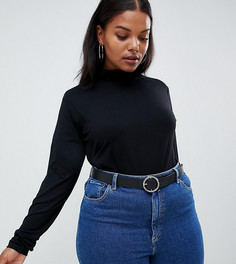 Черный лонгслив-водолазка ASOS DESIGN Curve - Черный