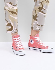 Розовые высокие кеды Converse Chuck Taylor - Розовый