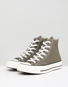 Высокие кеды цвета хаки Converse Chuck 70 - Зеленый