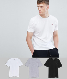 3 футболки для дома Farah - Темно-синий