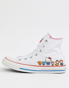 Высокие кроссовки Converse X Hello Kitty - Белый