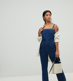 Синий джинсовый комбинезон ASOS DESIGN PETITE - Синий