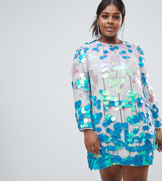 Платье А-силуэта с пайетками ASOS EDITION Curve - Мульти