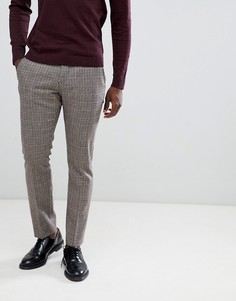 Узкие брюки в клеточку Selected Homme - Серый