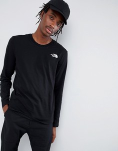 Черный лонгслив The North Face - Черный