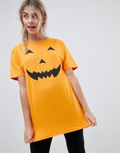 Топ с принтом тыквы Brave Soul - Оранжевый