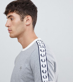 Серая футболка с окантовкой Fred Perry Sports Authentic - Серый
