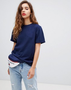 Футболка бойфренда Tommy Jeans - Темно-синий