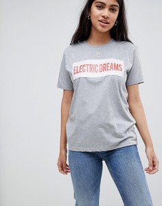 Футболка с пайетками ASOS DESIGN - Серый