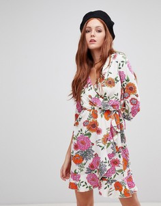 Платье с запахом и цветочным принтом Vero Moda - Мульти
