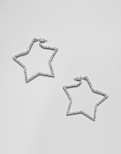 Серьги в форме звезд Skinny Dip - Серебряный Skinnydip