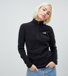 Черный топ на молнии The North Face Womens 100 Glacier - Черный