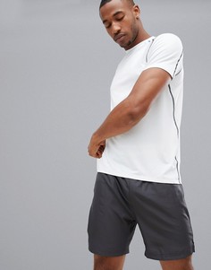 Белая эластичная футболка New Look SPORT - Белый