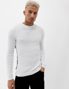 Белый обтягивающий джемпер River Island - Белый