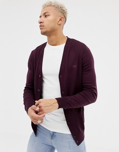Бордовый кардиган с V-образным вырезом River Island - Красный
