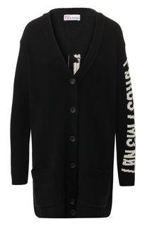 Шерстяной кардиган с накладными карманами REDVALENTINO