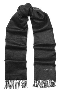 Шелковый шарф с бахромой Tom Ford