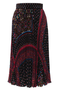 Плиссированная юбка-миди с принтом REDVALENTINO