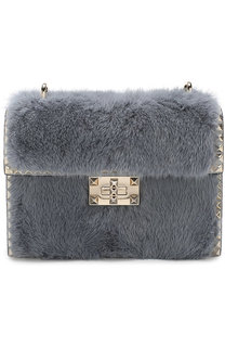 Сумка Valentino Garavani Rockstud No Limit small из меха норки Valentino