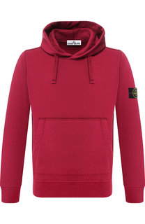 Однотонное хлопковое худи Stone Island