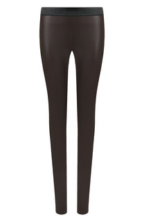 Кожаные брюки-скинни с эластичным поясом DROMe