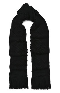 Шерстяной шарф с бахромой Saint Laurent