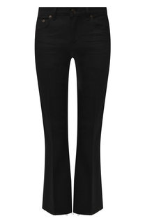 Укороченные расклешенные джинсы Saint Laurent