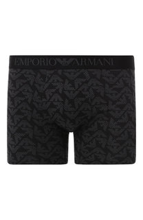 Хлопковые боксеры с широкой резинкой Emporio Armani