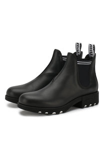 Замшевые челси на массивной подошве Miu Miu