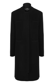 Пальто из смеси шерсти и хлопка Giorgio Armani